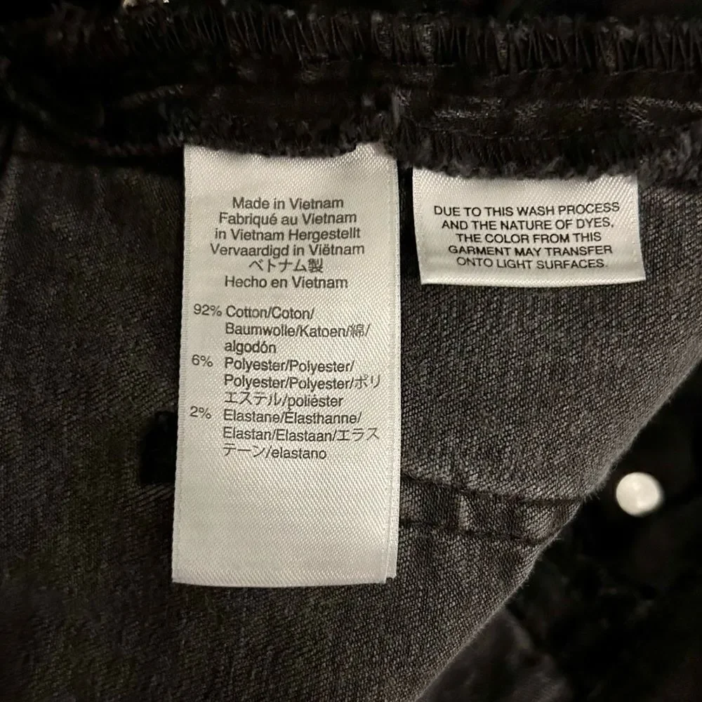 J. Crew 9” high rise skinny jeans velvet tux stripe. Size 31.